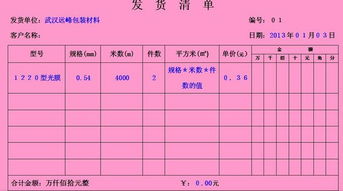 有WPS表格高手愿意告诉我,发货清单的表格应该怎么做吗 附图片一张 