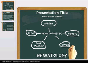 黑板图表背景ppt素材免费下载 编号4520022 红动网 
