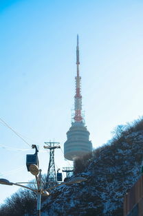 大C游世界 韩国首尔南山塔的高耸外观 