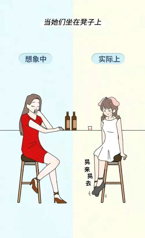 大长腿的自信,小短腿的自卑,一幅漫画告诉你两者的差距