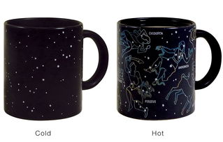Constellation Mug cup陶瓷星座变色马克杯子咖啡杯星空变色杯 