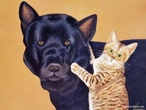 趣味猫咪绘画壁纸 Lowell Herrero作品 猫 堆糖,美好生活研究所 