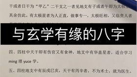 一个小偷的四柱八字