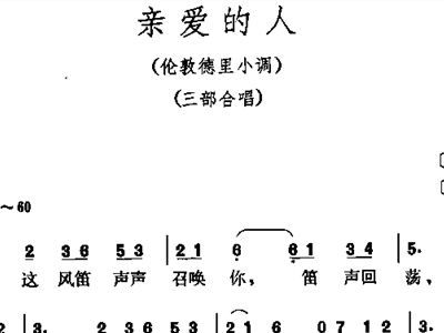 歌词中有“亲爱的人,亲密的爱人,你是我心中”的歌是?