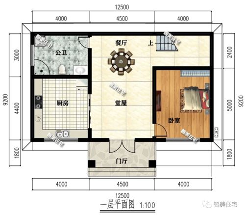 开间12米左右,外观相似的两栋小别墅,盖给父母养老用很合适