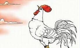 关于大公鸡的诗句画鸡