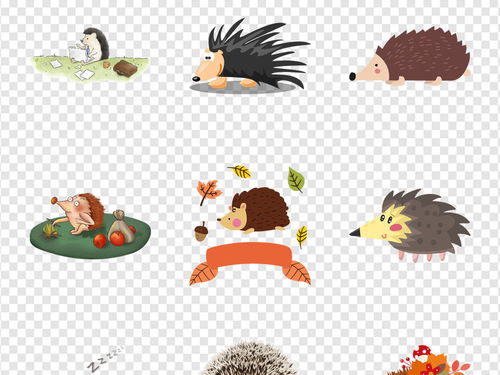 刺猬的故事可爱幼儿园故事会贴纸动物素材图片 模板下载 44.51MB 动物大全 自然 