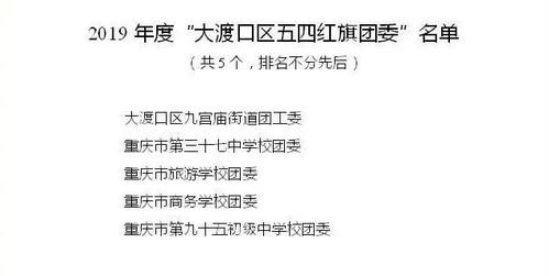 今年,大渡口这10个优秀团组织和20名优秀青年获得表彰