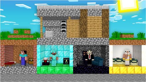我的世界MC动画 为什么菜鸟要在锻造村下面建一个秘密基地 