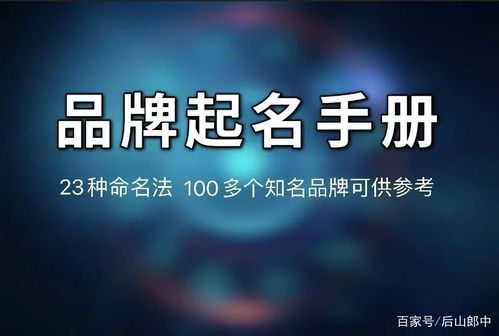 让商标取名变简单 意动力 品牌起名手册 23种命名法,适用于公司产品取名