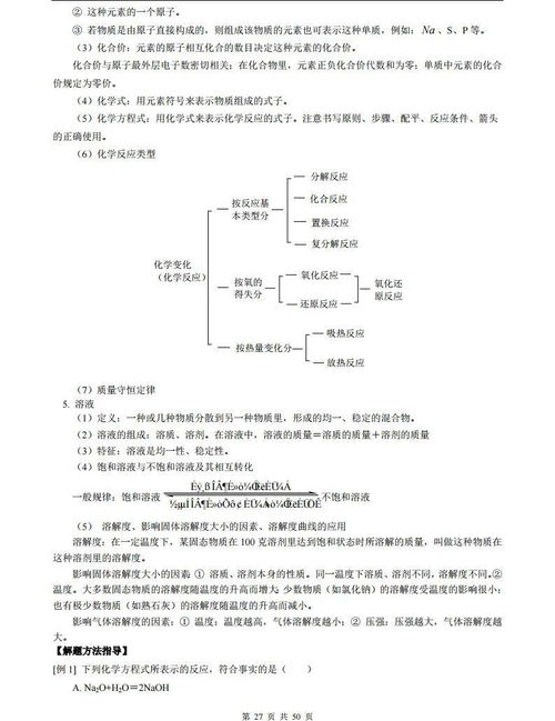 初中化学知识点归纳汇总,建议收藏