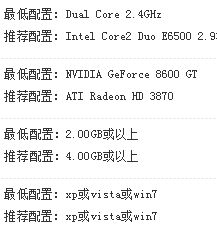 质量效应三部曲,死亡空间三部曲,使命召唤黑色行动两部曲,配置要求从高到低排序 