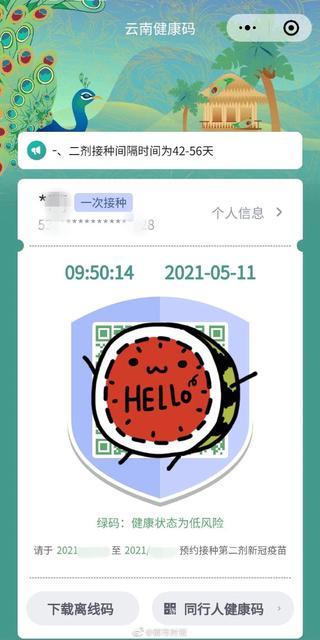 云南健康码新皮肤上线啦 快来看看是不是你喜欢的样子