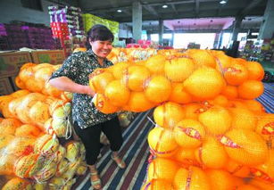 柚子等秋季时令水果在南京大量上市