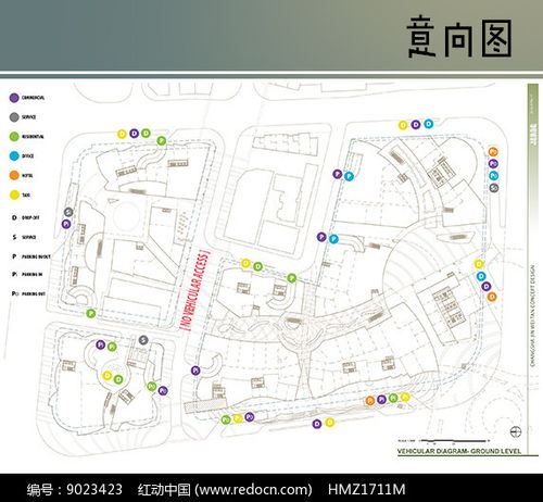 国外景观功能分区排版图