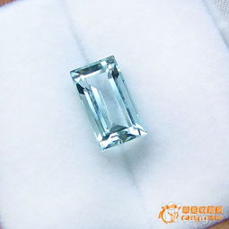 天然海蓝宝石戒面3.52ct 克拉 可镶吊坠