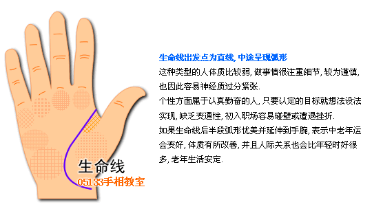 生命线图解 生命线分叉