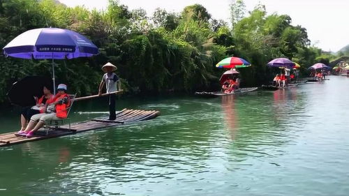 去桂林旅游要是不去阳朔坐坐竹筏玩玩水也是白去了 