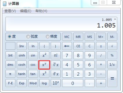 1.01的12次方怎么用计算机算, 1 0.5 的12次方等于多少,CASIO计算器中怎样算