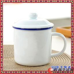 陶瓷杯子骨质瓷马克杯纯白瓷小直筒茶杯牛奶咖啡杯子带勺盖