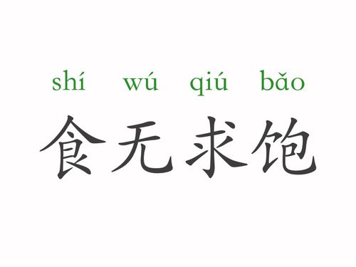 一天一个成语 食无求饱