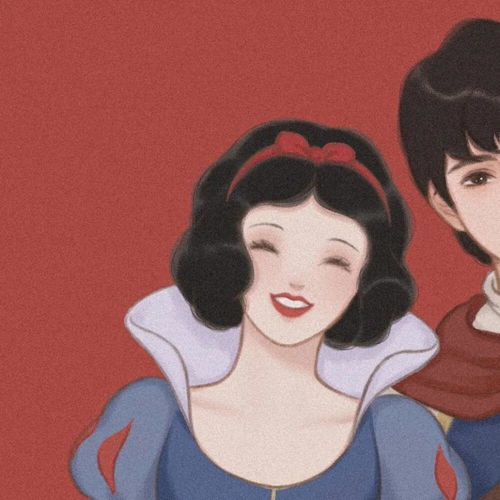 迪士尼公主情侣头像图片