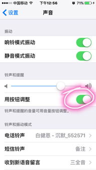 我的iPhone一直是静音模式自己把声音变小,按键失灵没用,去设置里刚调 