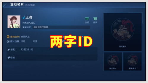王者荣耀 两字ID很贵 捡漏明星的名字,或许能发家致富