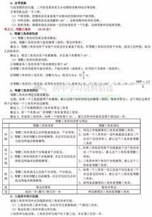 初中数学最全知识点汇总 各知识点所占分值,考前一定过一遍 