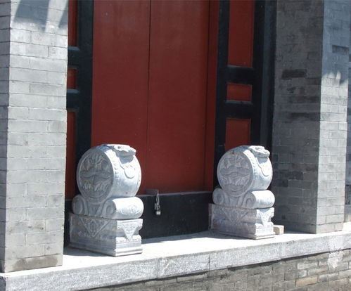 传统古建 石雕抱鼓石门墩石上图案的不同作用寓意