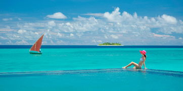 马尔代夫南美岛海滩天堂的热带风情