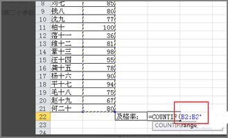 在excel中如何计算合格率 