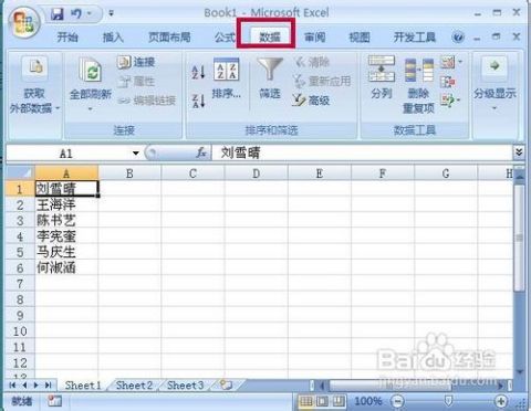 Excel2007表格怎样把姓名的顺序设置成笔画排序