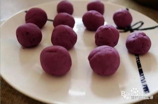 紫薯丸子怎么做 简单易上手,颜色太好看了