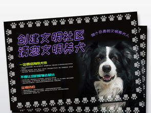 保护动物文明养犬宣传海报图片素材 psd设计图下载 其他其他大全 编号 18452694 