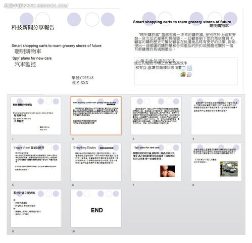 科技新闻分享报告ppt模板素材免费下载 红动网 