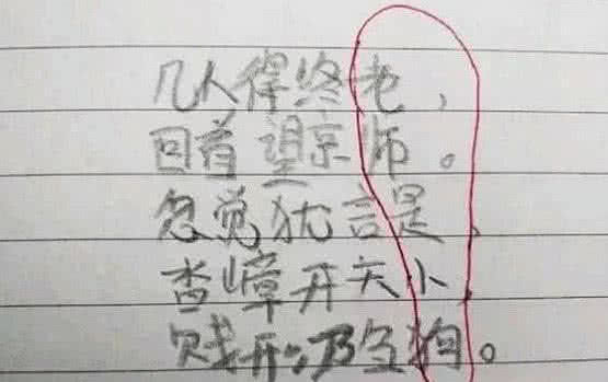 小学生写 藏头诗 爆红,老师气住院,网友 这是高手