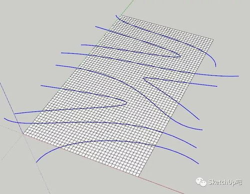 SU名场面,1招搞定水波纹曲面造型景墙