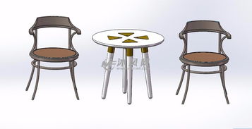 圆桌子设计模型