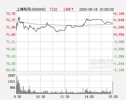 上海机场股票为什么大幅走低