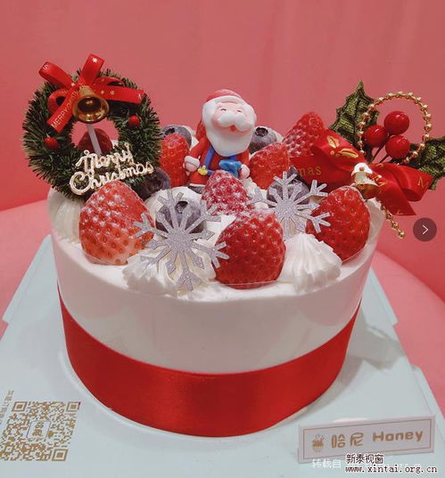 圣诞节快到了,哈尼炫鲜花主题蛋糕连锁的圣诞蛋糕看一下 