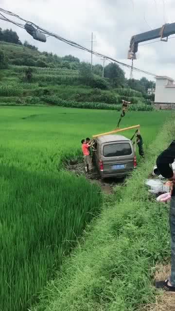 能直接把车开到地里去,真不知司机当时在做什么 