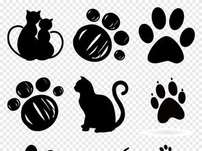 卡通手绘猫爪脚印图案动物宠物海报PNG设计素材图片 模板下载 4.75MB 居家物品大全 生活工作 
