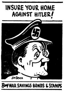 走向战争 瑟斯博士二战政治讽刺漫画 