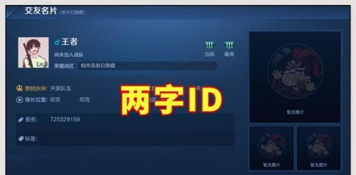 王者荣耀 两字ID很贵 捡漏明星的名字,或许能发家致富
