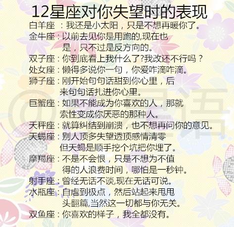 12星座对你失望时的表现,渣男眼中最好骗的4大星座女