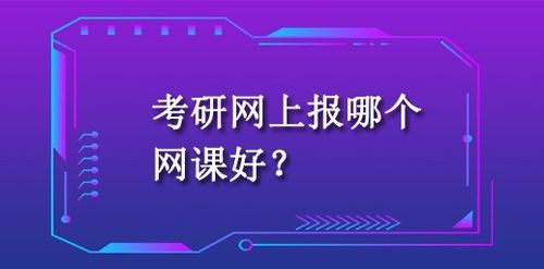 考研网上报哪个网课好 