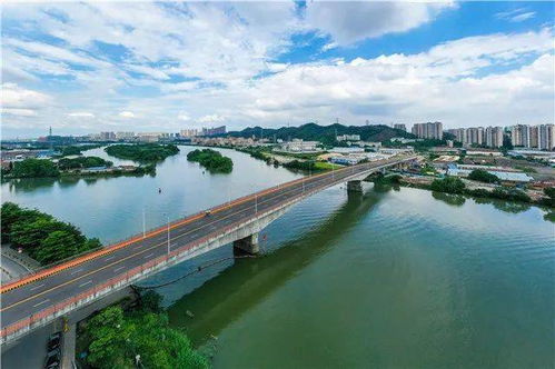 金沙洲横跨大沥 里水两地的水口水道大桥正式通车