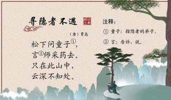 只在此山中云深不知处这句诗的意思 