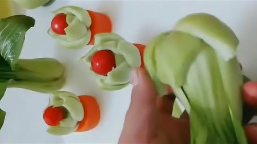 不会做饭怎么办 简单的蔬菜做出完美的摆盘,看视频也能学会 